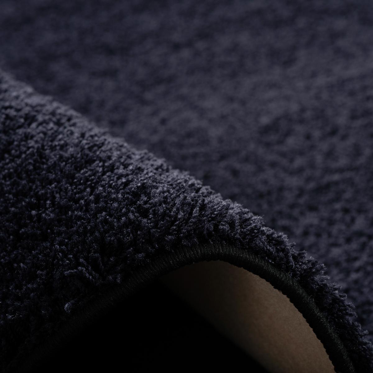 HOCHFLOR SHAGGY TEPPICH PALACE RUND - Schwarz, Textil (100/100cm) - Snapstyle