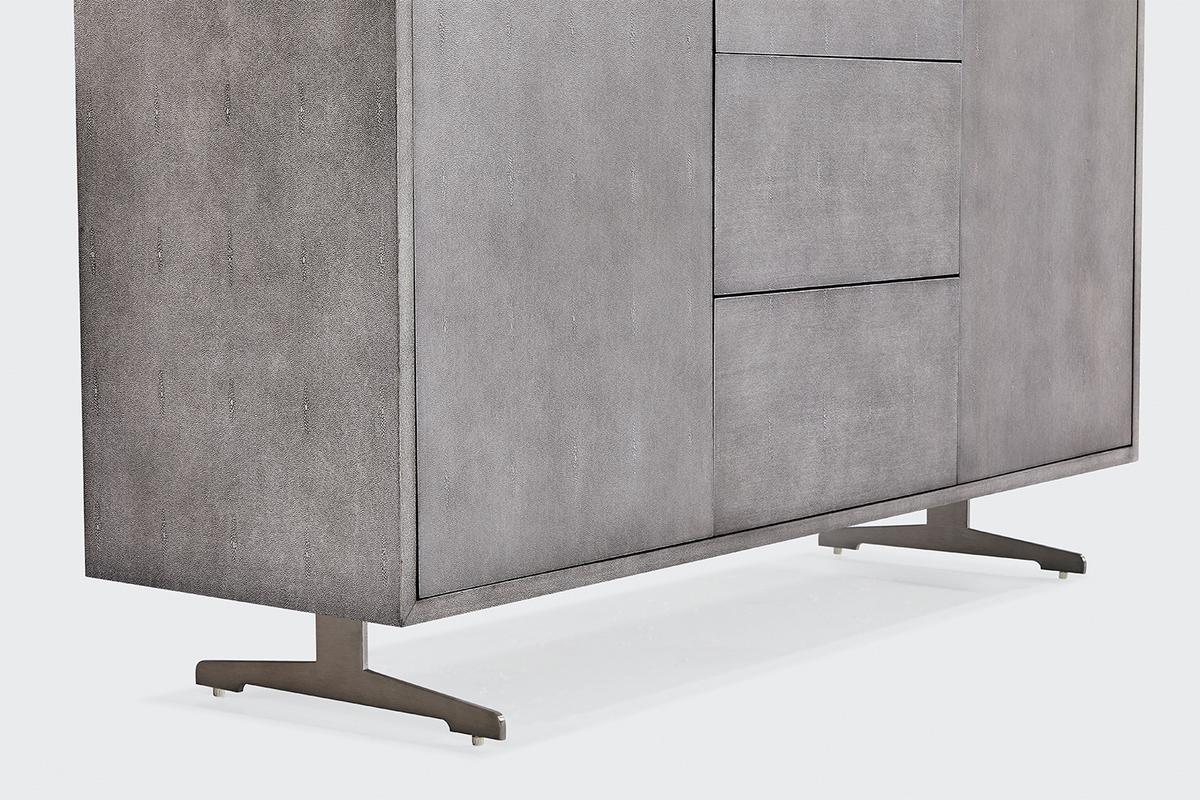 SIDEBOARD GALA Grau Holz - Grau, Holz/Metall (140/85/40cm) - KAWOLA