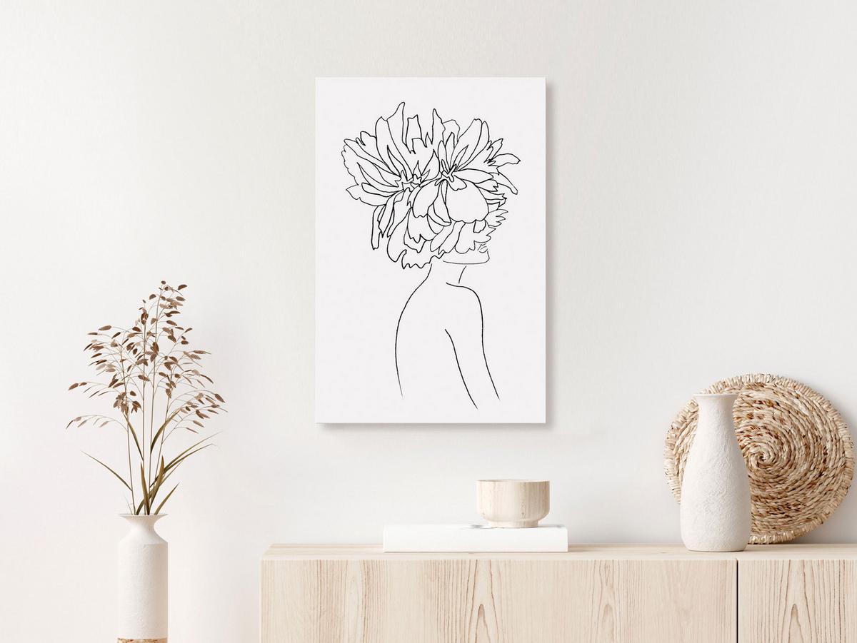 KUNSTDRUCK Schwarz-Weiß 40/60 cm - Schwarz, Textil (40/60cm) - KUNSTLOFT