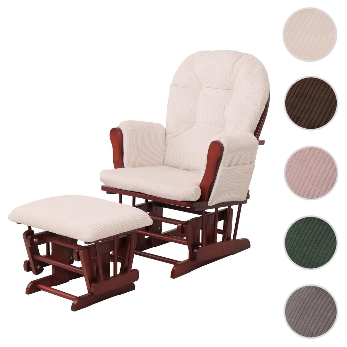 RELAXSESSEL Cremeweiß, Braun - Weiß/Braun, Textil (74/103/71cm) - MCW
