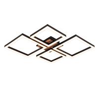 LED DECKENLEUCHTE Wlenly 48/45.5/6 cm - Schwarz, Kunststoff/Metall (48/45.5/6cm) - ZMH