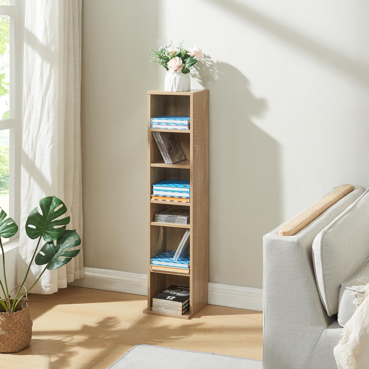 CD-REGAL Tynset - Sonoma Eiche, Holzwerkstoff (20/90/20cm) - [en.casa]