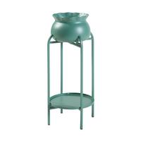 BLUMENSTÄNDER Altena - Grün, Metall (40/40/80.5cm) - [en.casa]