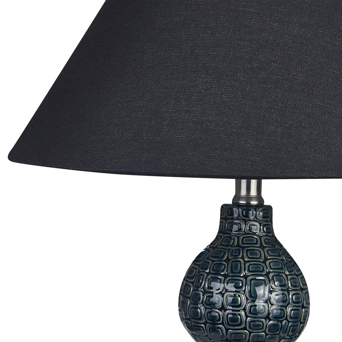 TISCHLAMPE Matina 40/40/60 cm - Blau, Keramik (40/40/60cm) - Beliani