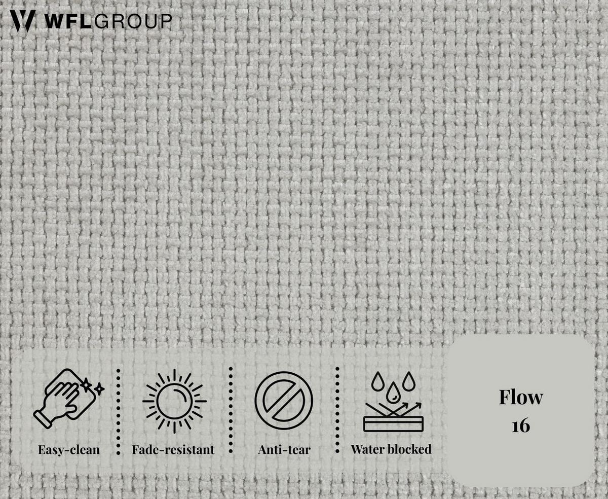 ECKSOFA Marion mit Schlaffunktion & Bettkasten in Chenille Hellgrau, Rechts 267/154/83 cm - Hellgrau/Schwarz, Kunststoff/Textil (267/154cm) - WFL GROUP