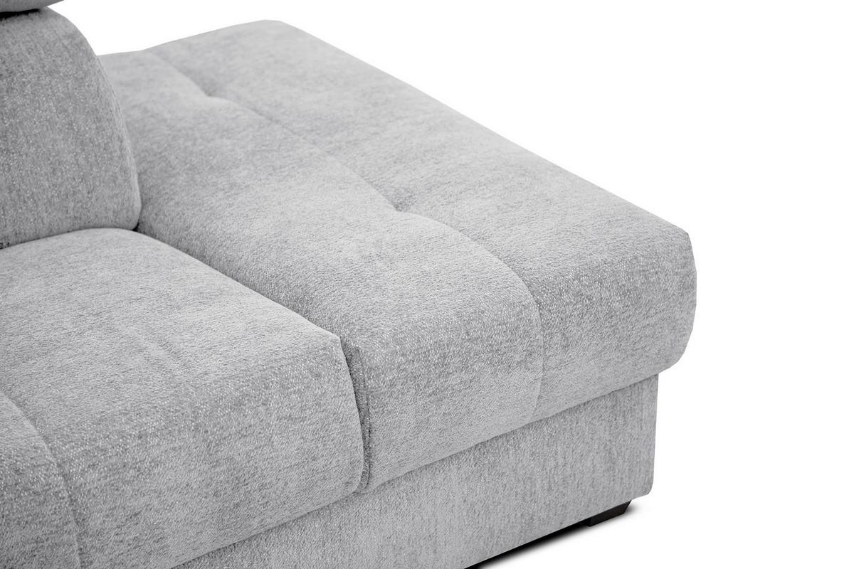ECKSOFA CALVERA 5-Sitzer, hellgrau - Hellgrau, Holzwerkstoff/Textil (298/239cm) - Wozimo