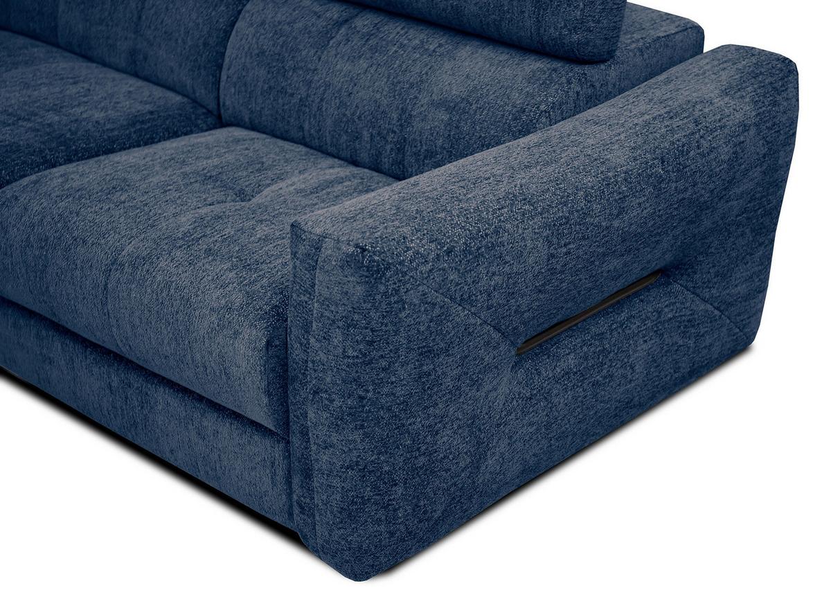 ECKSOFA CALVERA 5-Sitzer, dunkelblau - Dunkelblau, Holzwerkstoff/Textil (239/298cm) - Wozimo