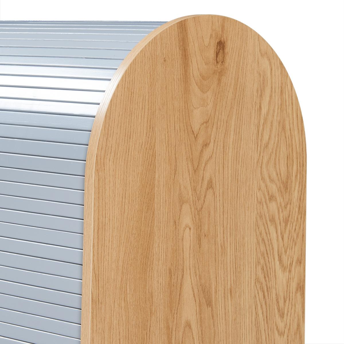 ROLLLADENSCHRANK Kavlinge - Naturfarben/Grau, Holz/Holzwerkstoff (60/80/40cm) - [en.casa]