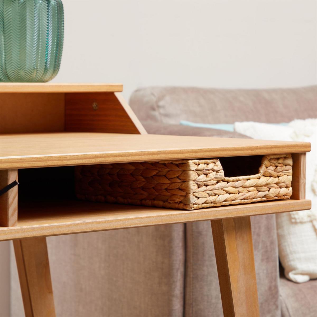 SCHREIBTISCH LUNA - Braun, Holz (54/110/83cm) - IDIMEX
