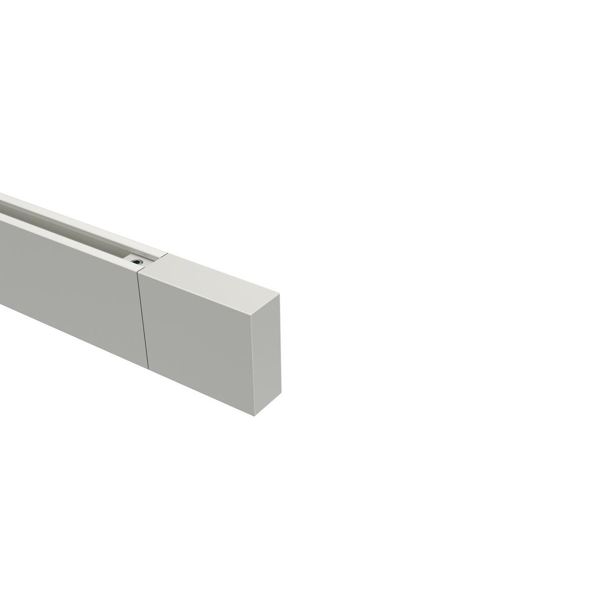 ENDSTÜCKE FÜR GARDINENSTANGEN 14x35 mm, Lox Weiß, Packung 2 Stück - Weiß, Metall (5.2/3.4/3.4cm) - INTERDECO