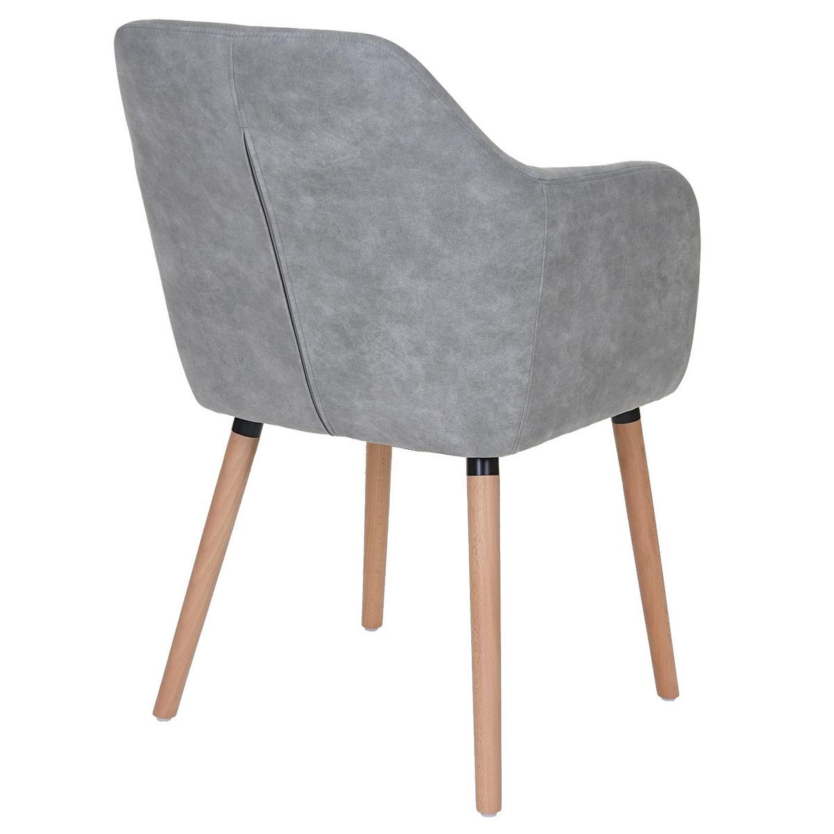 ESSZIMMERSTUHL Beton Dekor - Grau, Textil (58/88/64cm) - MCW