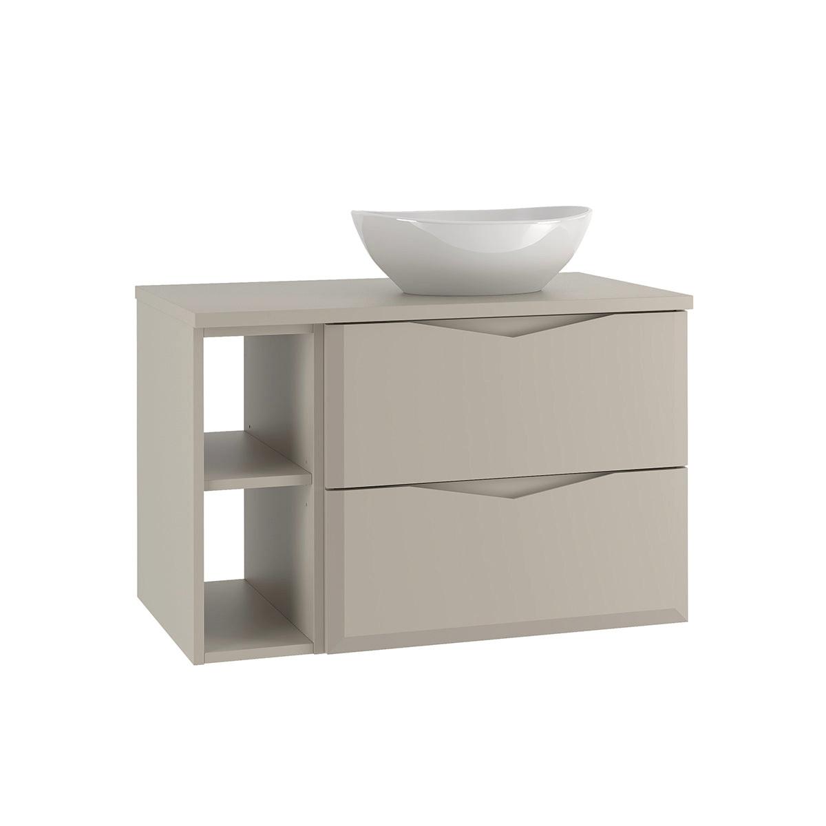 BADMÖBEL 80.6cm Ellie 2er-Set Kaschmir - Beige, Holzwerkstoff (80.6/52.2/46.5cm) - Petits-meubles