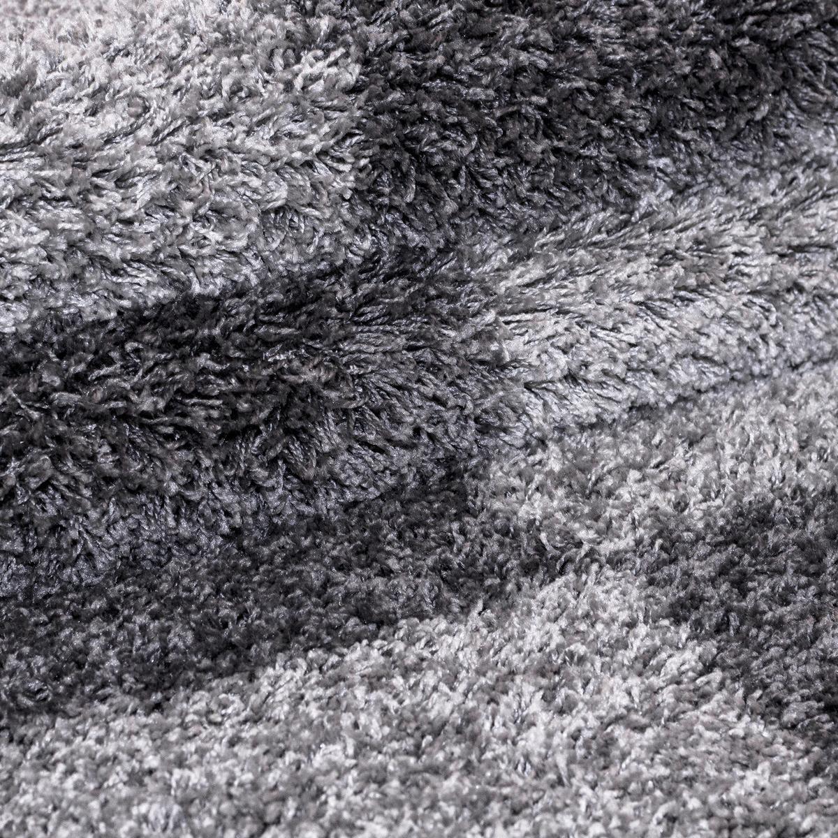 HOCHFLORTEPPICH WERFEN, kariert, Grau, 60 x 110 cm - Grau, Textil (110/60cm) - KADIMA DESIGN