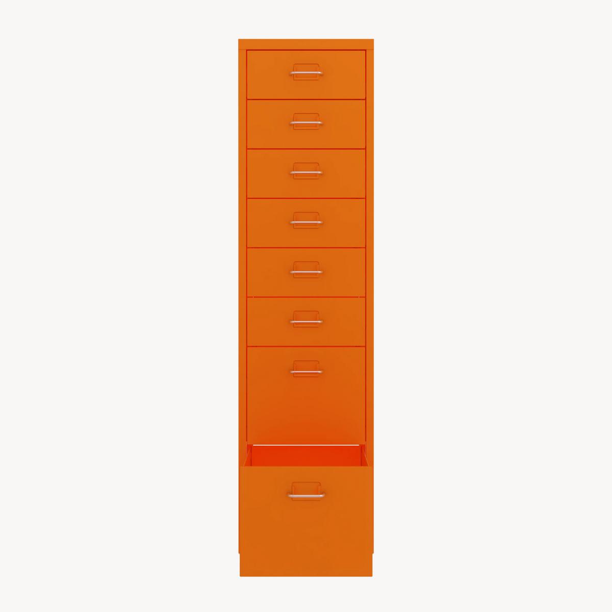 ROLLCONTAINER Kökar - Orange, Metall (28/109/41cm) - [en.casa]