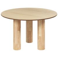 ESSTISCH 120/76 cm Hellbraun Rund Orin - Hellbraun, Holzwerkstoff (120/120/76cm) - Beliani