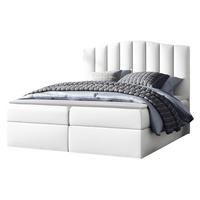 BOXBETT Lindos - H3 - Weiß, Holz (160/200cm) - MIRJAN24