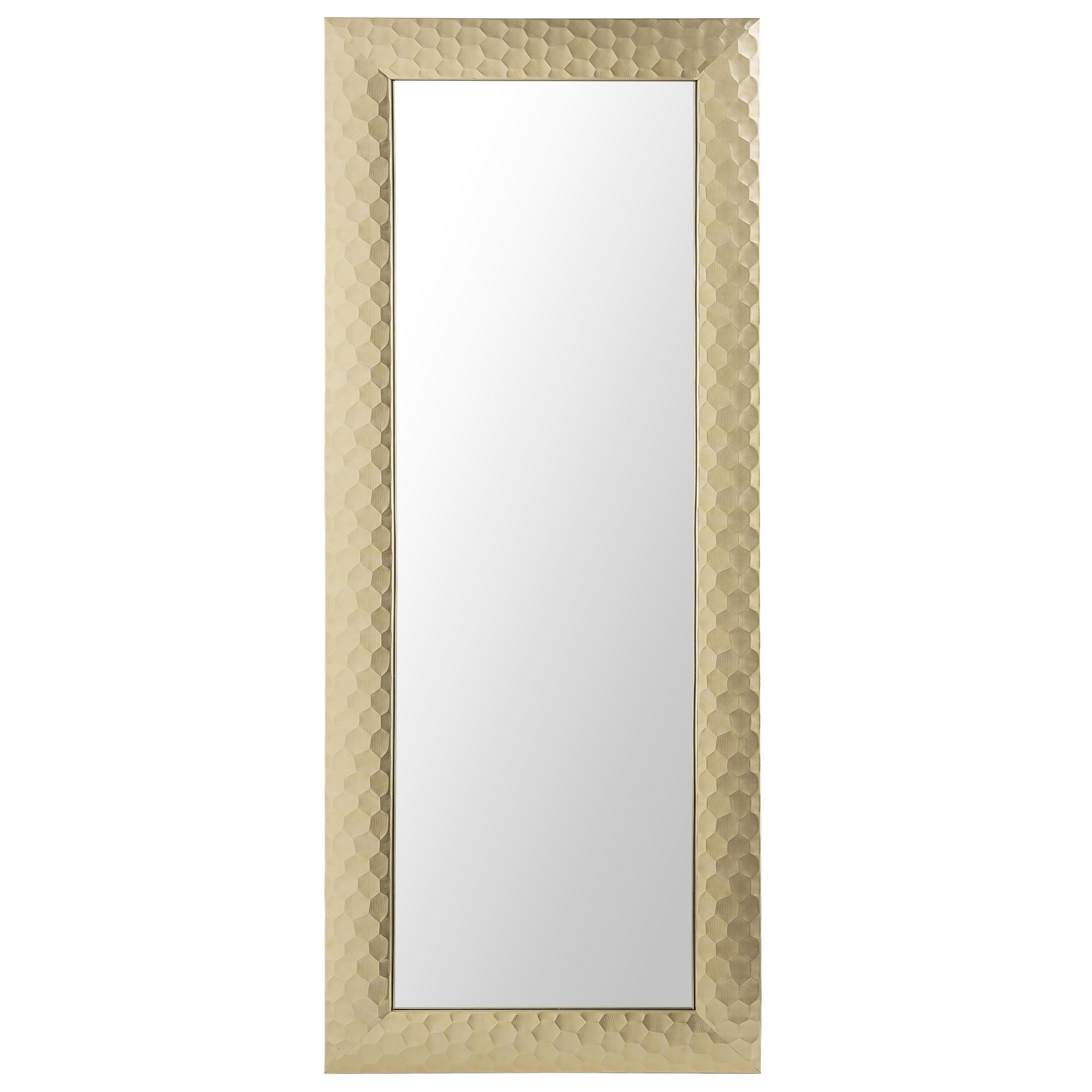 WANDSPIEGEL gold rechteckig 50/130 cm Antibes - Goldfarben, Kunststoff (50/130/3cm) - Beliani