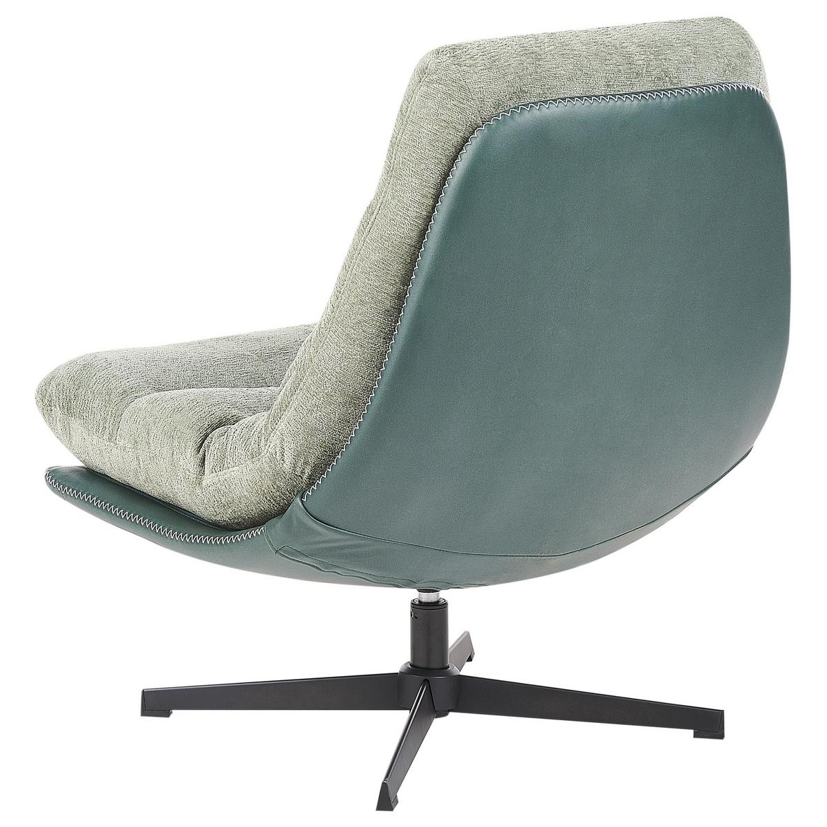 SESSEL Hellgrün Tovik - Schwarz/Grün, Textil (82/89/55cm) - Beliani