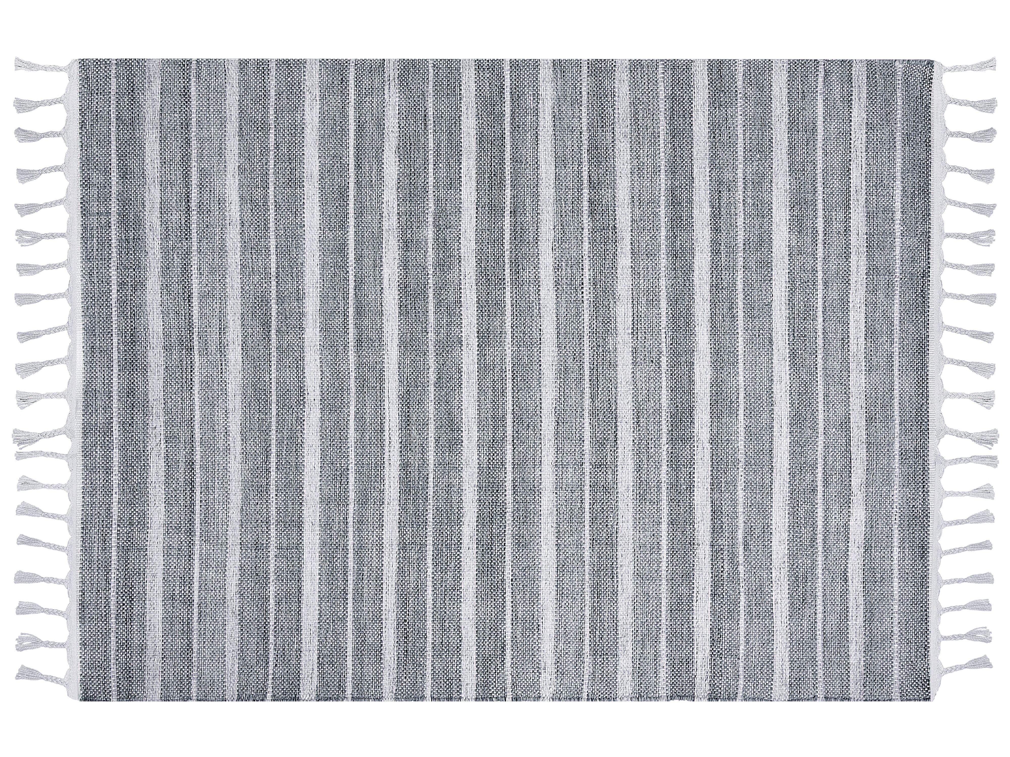 OUTDOOR-TEPPICH Bademli 230/160 cm - Grau, Kunststoff (160/230cm) - Beliani