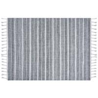 OUTDOOR-TEPPICH Bademli 230/160 cm - Grau, Kunststoff (160/230cm) - Beliani