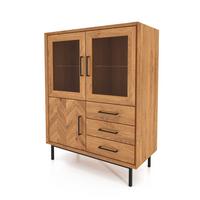 SIDEBOARD LEON Wildeiche - Wildeiche, Holz (97/125/45cm) - byoak