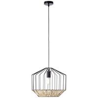PENDELLEUCHTE Templo 99193/76 - Schwarz, Metall (37/37/155cm) - Brilliant