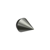 ENDSTÜCKE FÜR GARDINENSTANGEN 20 mm Ø, Sirius Edelstahl, Packung 2 Stück - Edelstahlfarben, Metall (4.1/3.3/3.3cm) - INTERDECO