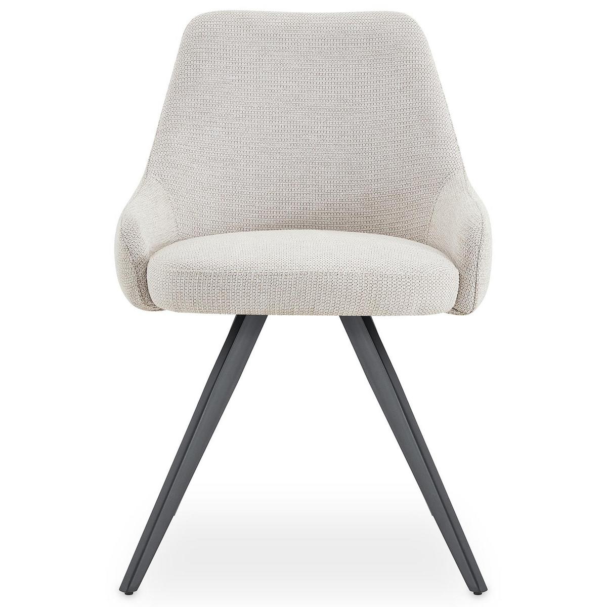 ESSZIMMERSTÜHLE VIGO 2er-Set hellgrau - Hellgrau, Textil (54/81/61cm) - IDIMEX