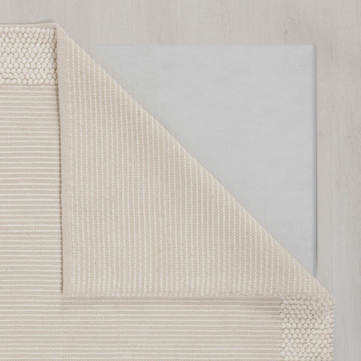 WOLLTEPPICH MOAT, mit Bordüre, Beige-Natur, 60 x 230 cm - Beige, Textil (60/230cm) - KADIMA DESIGN