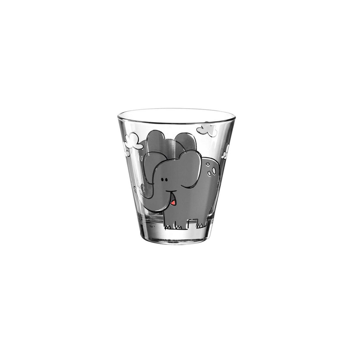 KINDERBECHER Bambini Sortiert 215 ml 6er Set - Multicolor, Glas (0.215L) - Leonardo Living