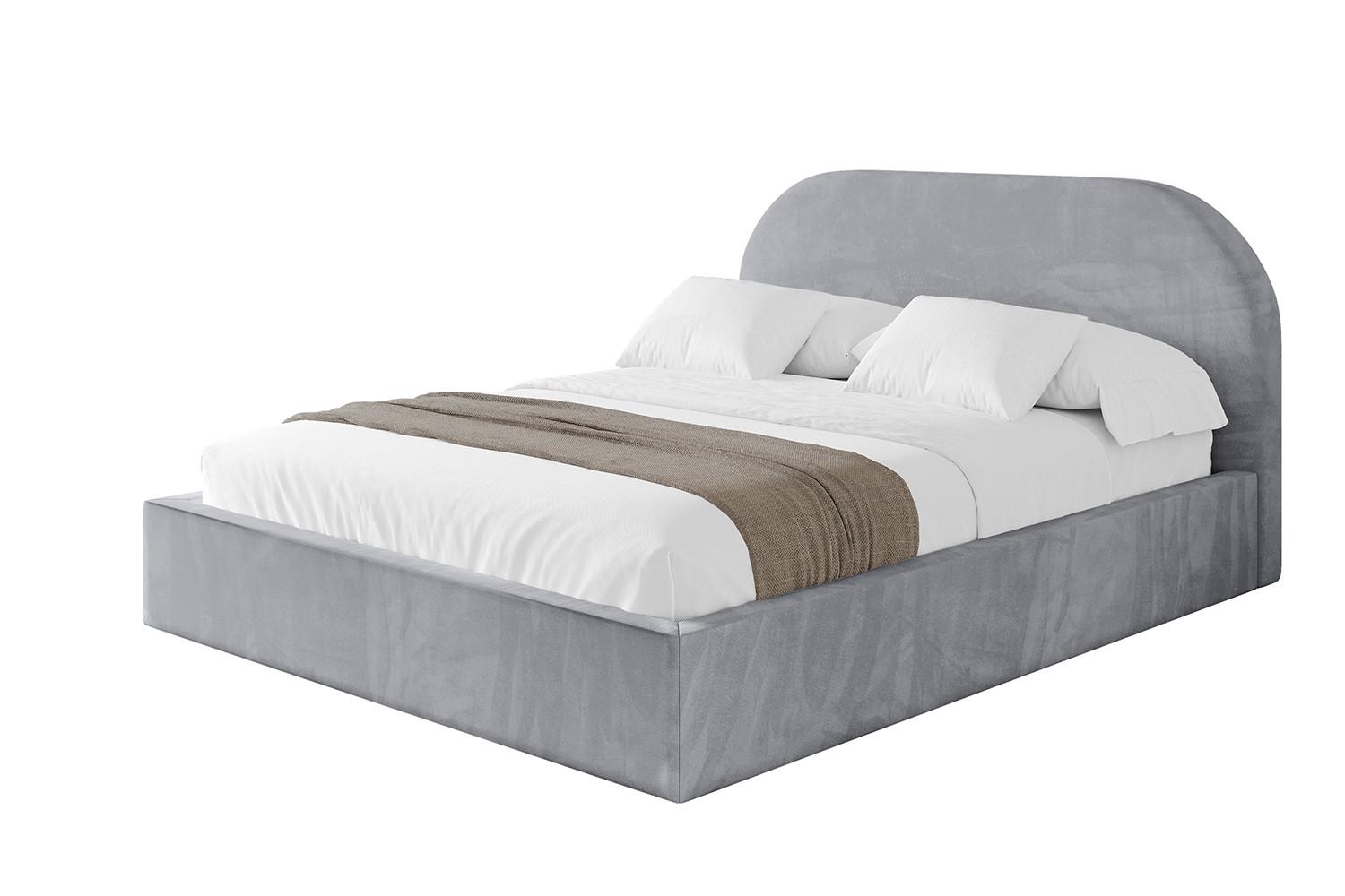 POLSTERBETT mit Bettkasten und Lattenrost, Boxbett ohne Matratze - TIVON 180x200 Hellgrau - Hellgrau, Holzwerkstoff/Textil (180/200cm) - ALTDECOR