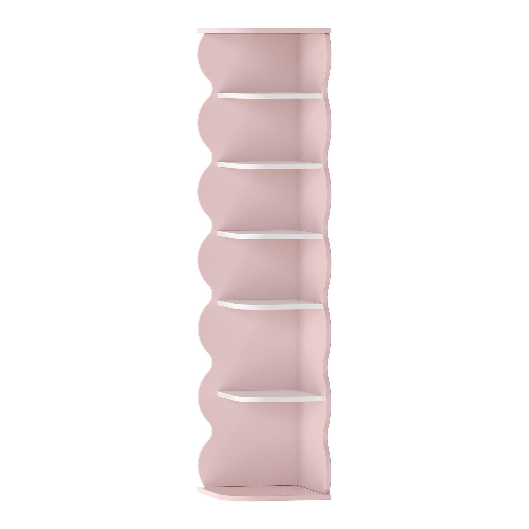 KINDERSCHUHREGAL Vestnes - Pink/Weiß, Holzwerkstoff (27/108/27cm) - [en.casa]
