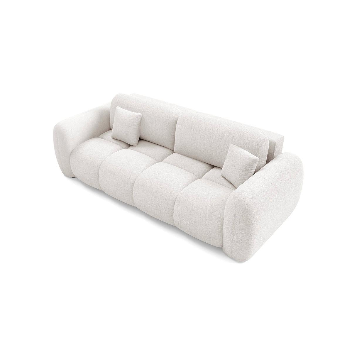 SOFA Livio 3 Sitzplätze Gebrochenes Weiß - Weiß, Holz (270/95/121cm) - Petits-meubles
