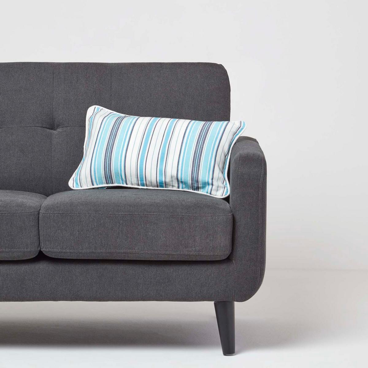 KISSENHÜLLE New England 30/50 cm - Blau, Textil (30/50cm) - Homescapes
