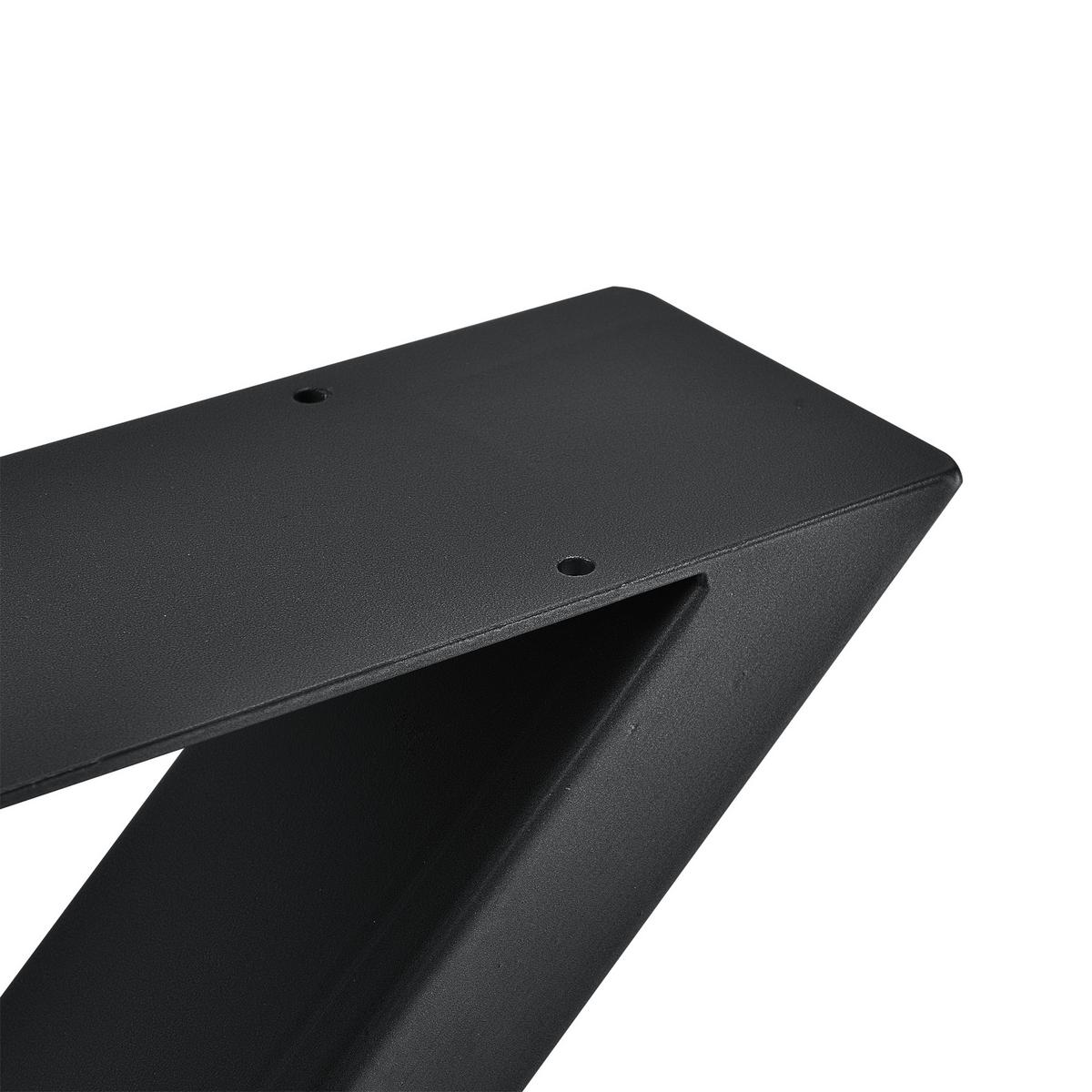TISCHGESTELL-SET 2 TLG. Greith - Schwarz, Metall (69/72/8cm) - [en.casa]