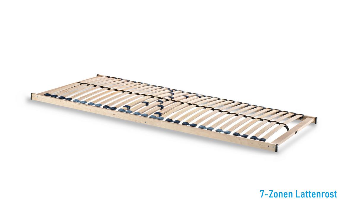 POLSTERBETT Gent Beige 140 x 200 x 40 cm Stauraum Mit hochwertiger Matratze H2 (bis 100 kg) und Lattenrost - Beige, Holz (140/200cm) - Halmon Schlafkomfort Betten 