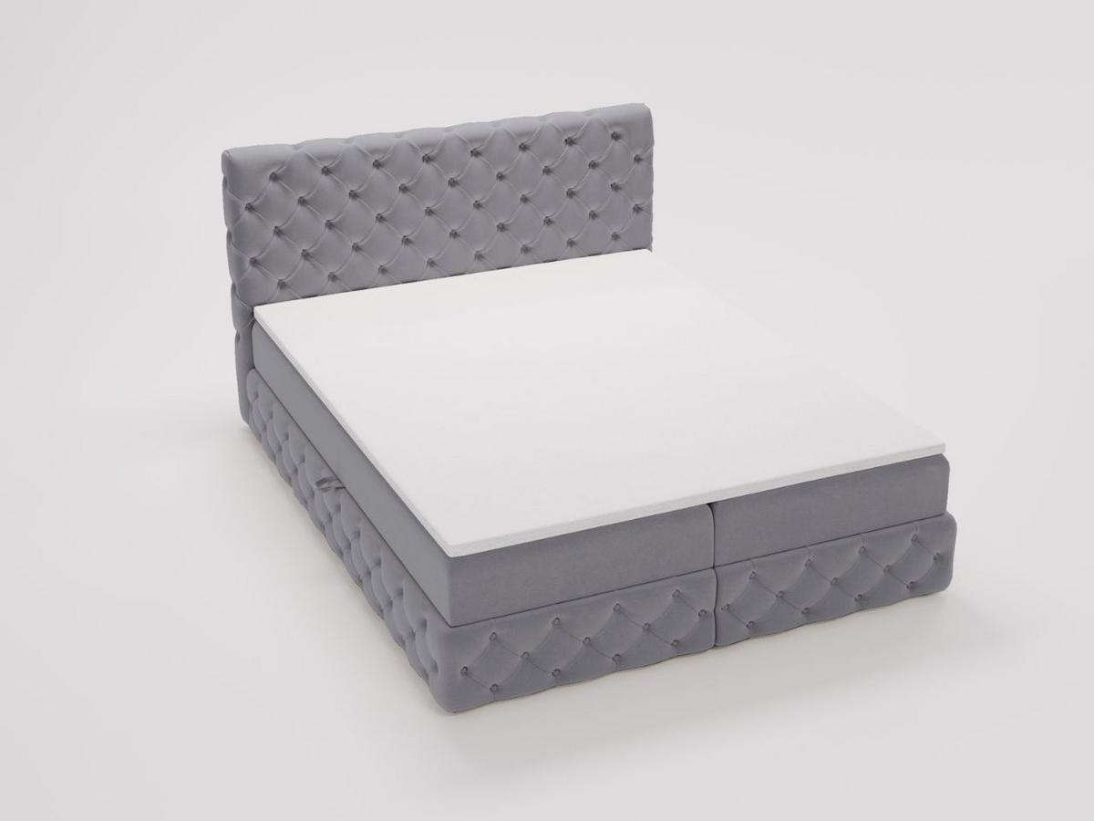 BOXBETT Canolo 140x200 Grau - Grau, Holz/Textil (140/200cm) - Graingold
