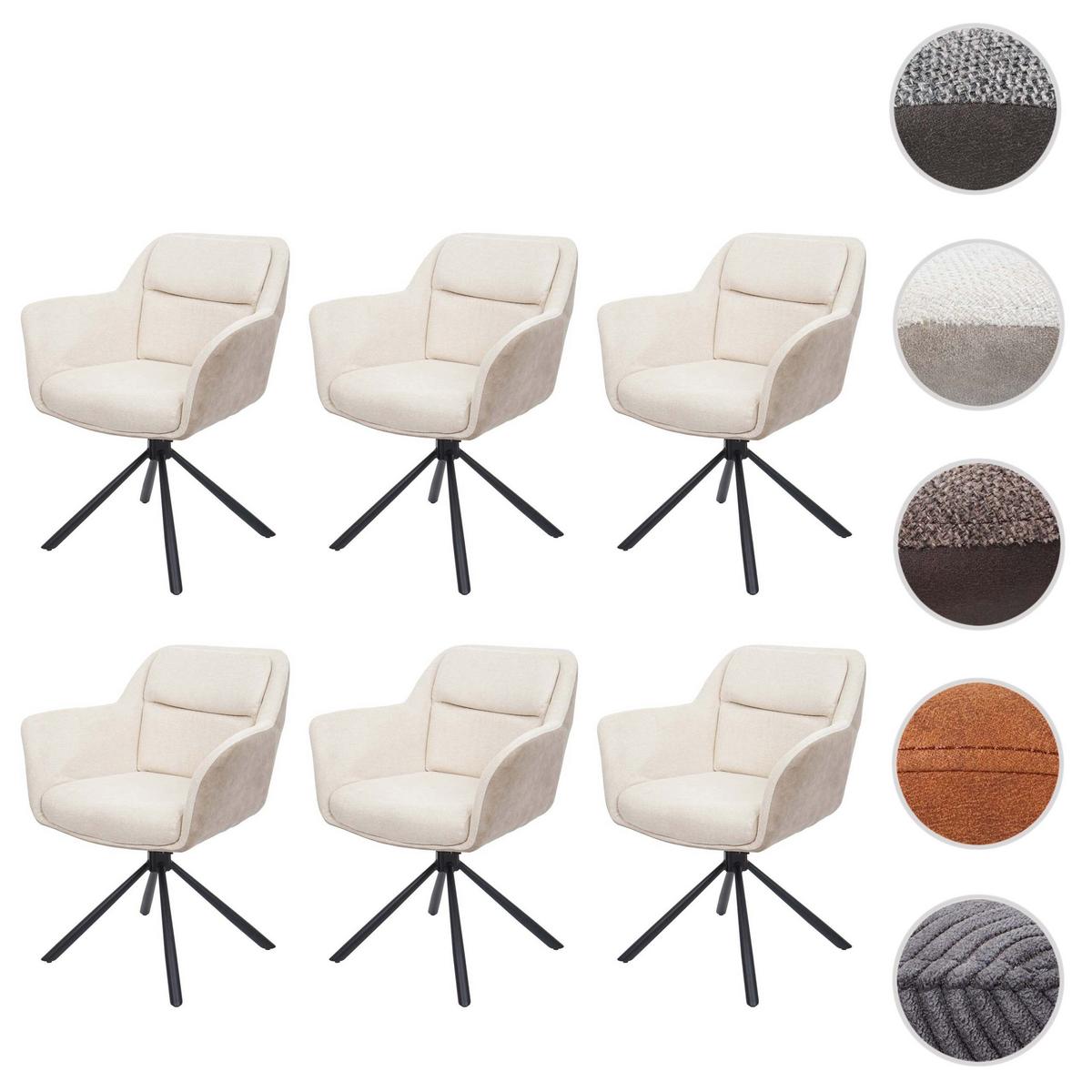 ESSZIMMERSTUHL Cremeweiß - Creme/Weiß, Textil (65/83/57cm) - MCW