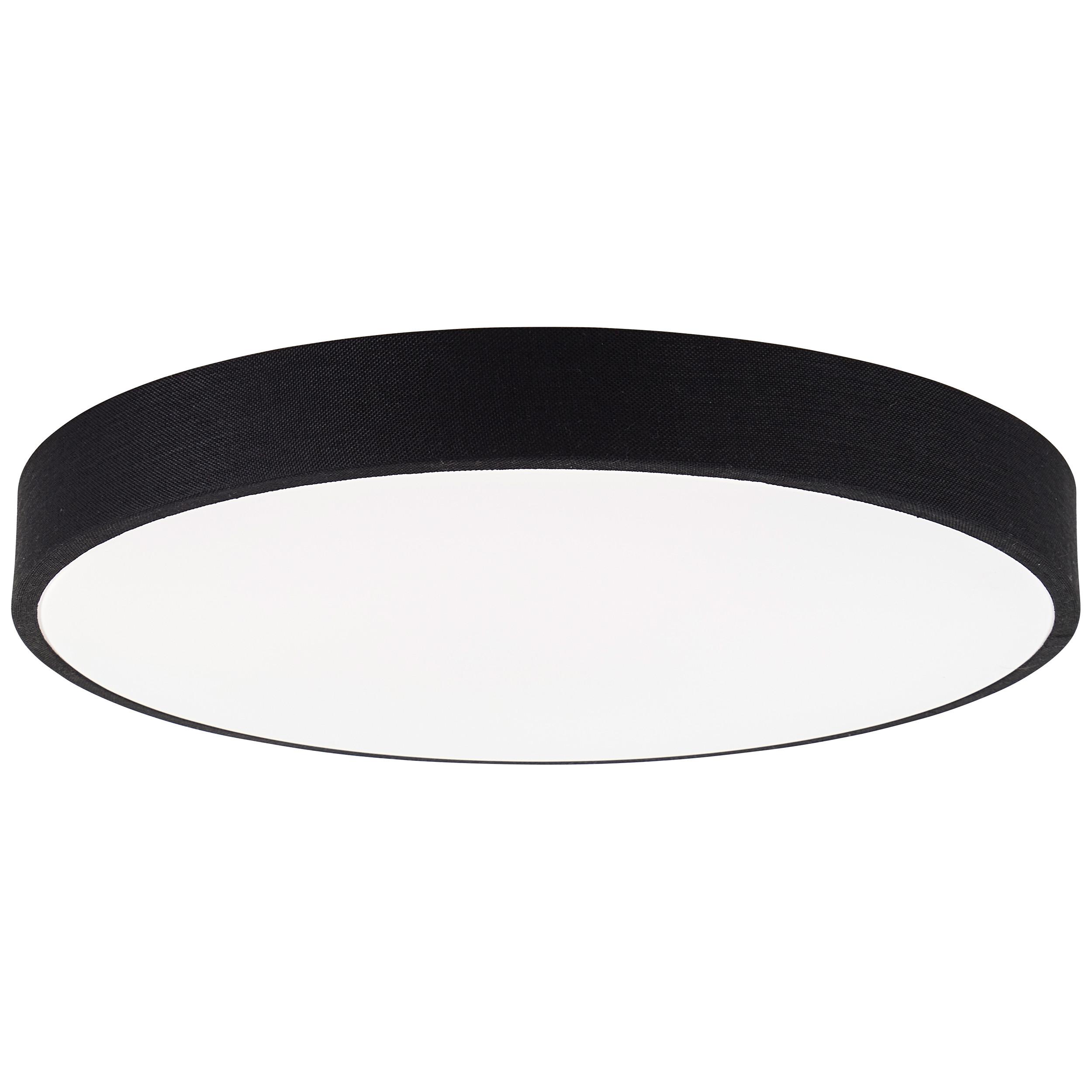 DECKENLEUCHTE Filiz G80821/76 - Schwarz, Metall (49/49/8cm) - Brilliant