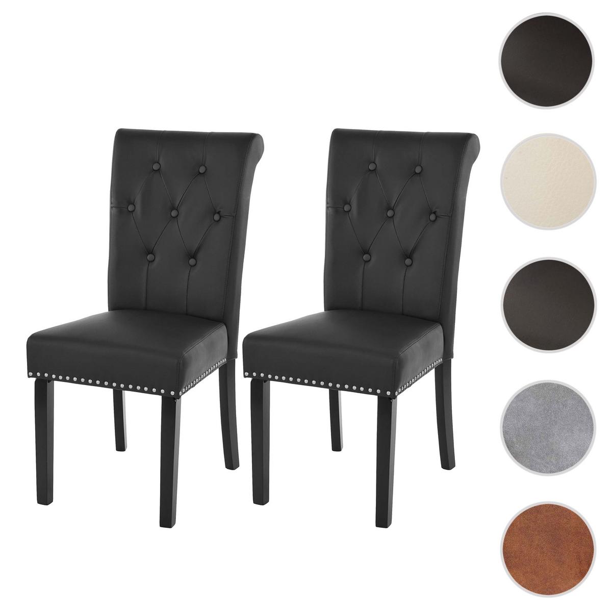 ESSZIMMERSTUHL FIELD IL Schwarz 2er-Set - Schwarz, Textil (47/98/62cm) - MCW