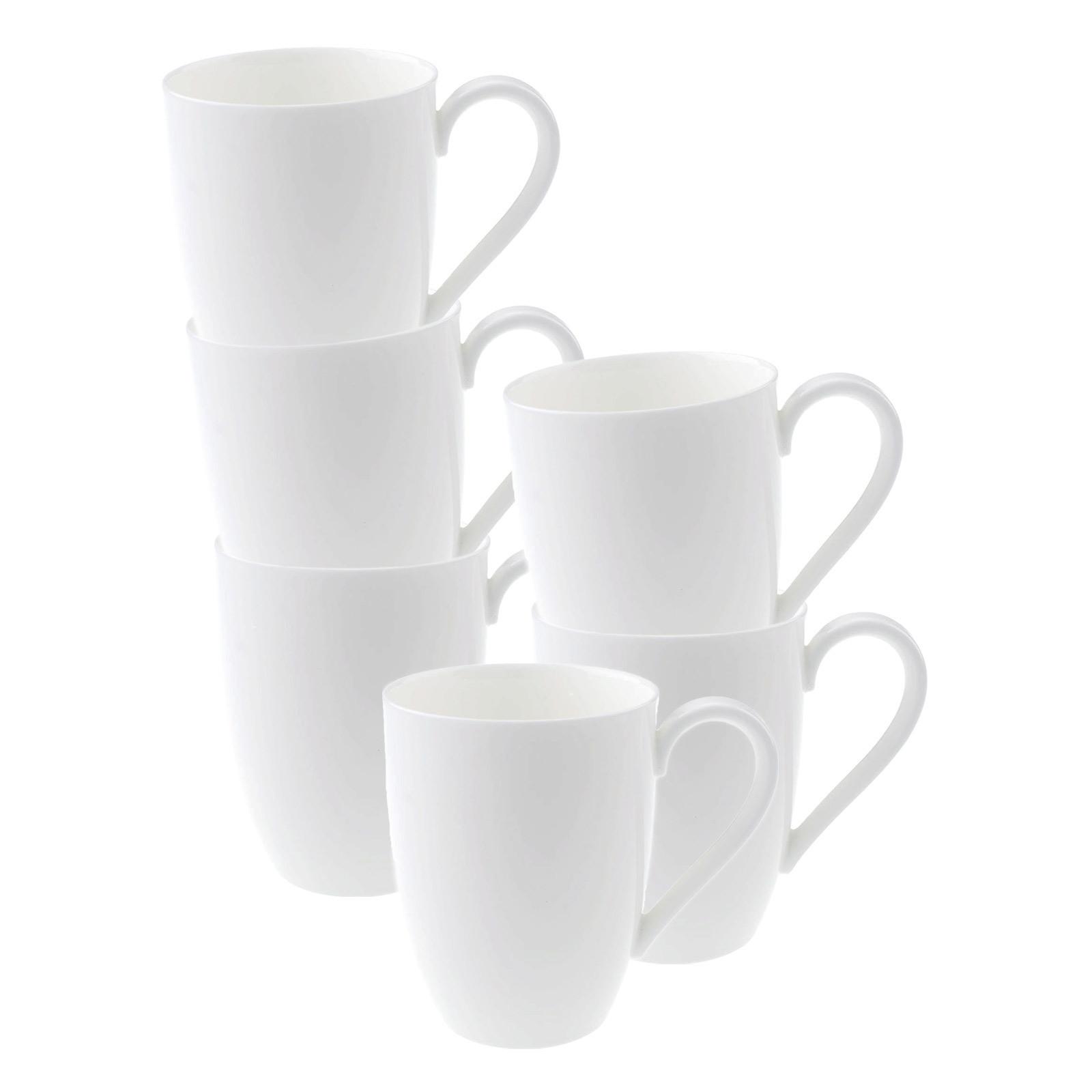 BECHER MIT HENKEL Royal weiß 300 ml 6er Set - Weiß, Keramik (0.3L) - Villeroy & Boch
