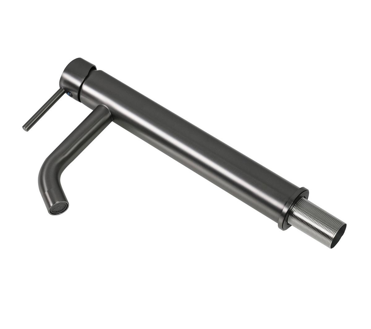 WASCHTISCHARMATUR Everest XL Grau - Grau, Metall (10/20/5cm) - Badplaats