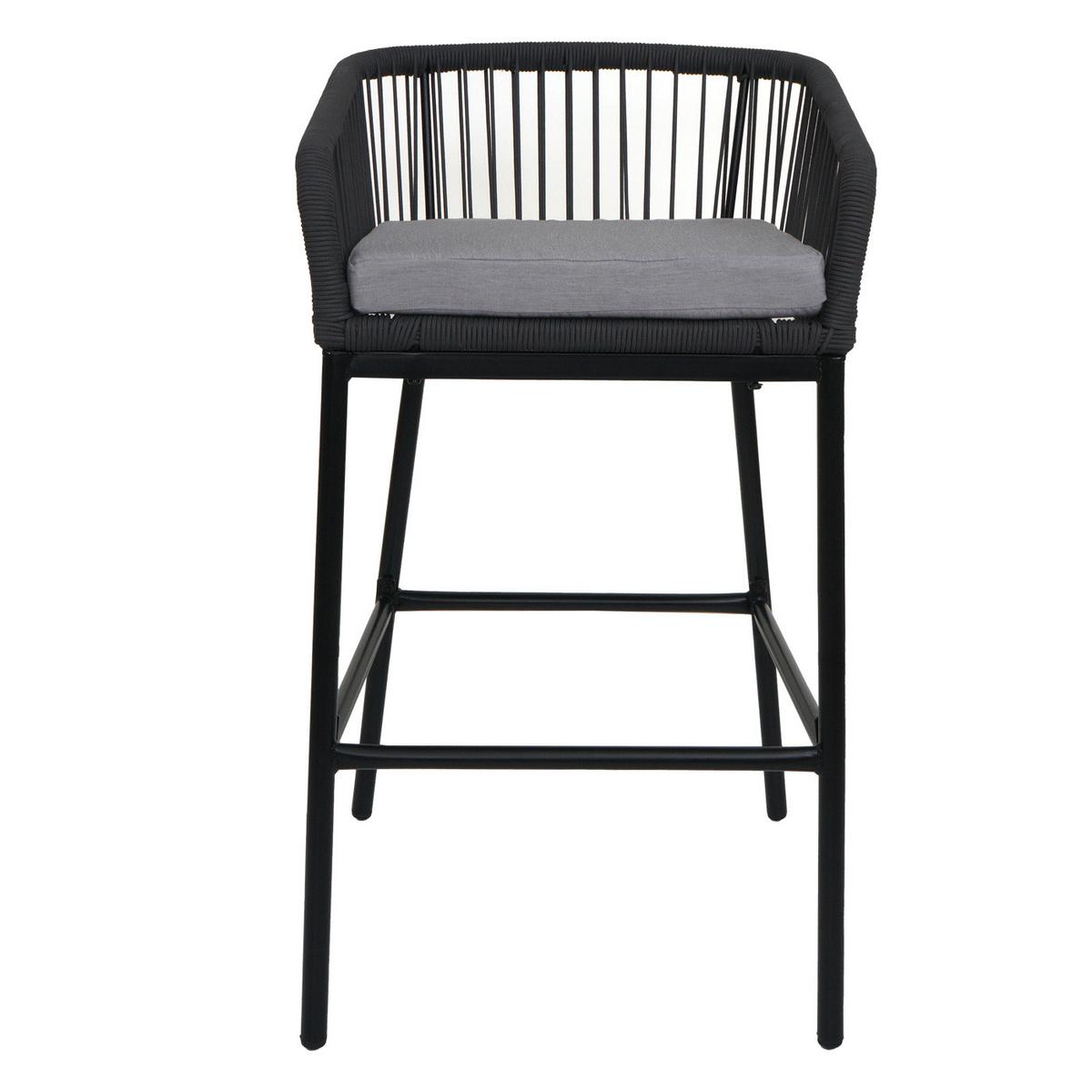BARHOCKER Anthrazit, Hellgrau - Anthrazit/Hellgrau, Metall (51/92/53cm) - MCW