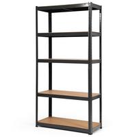 LAGERRGAL Schwarz - Schwarz, Holz (90/180/40cm) - COSTWAY