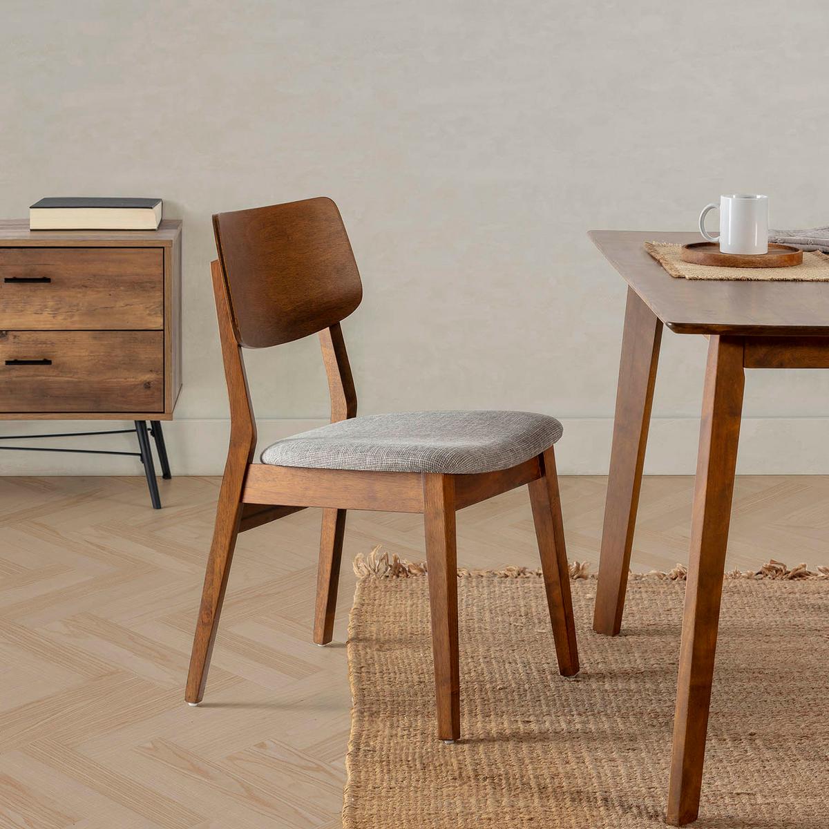 STUHL-SET 2 Susi Walnussfarbe, Massivholz - Walnussfarben, Holz (49/82/52cm) - VS Venta-stock