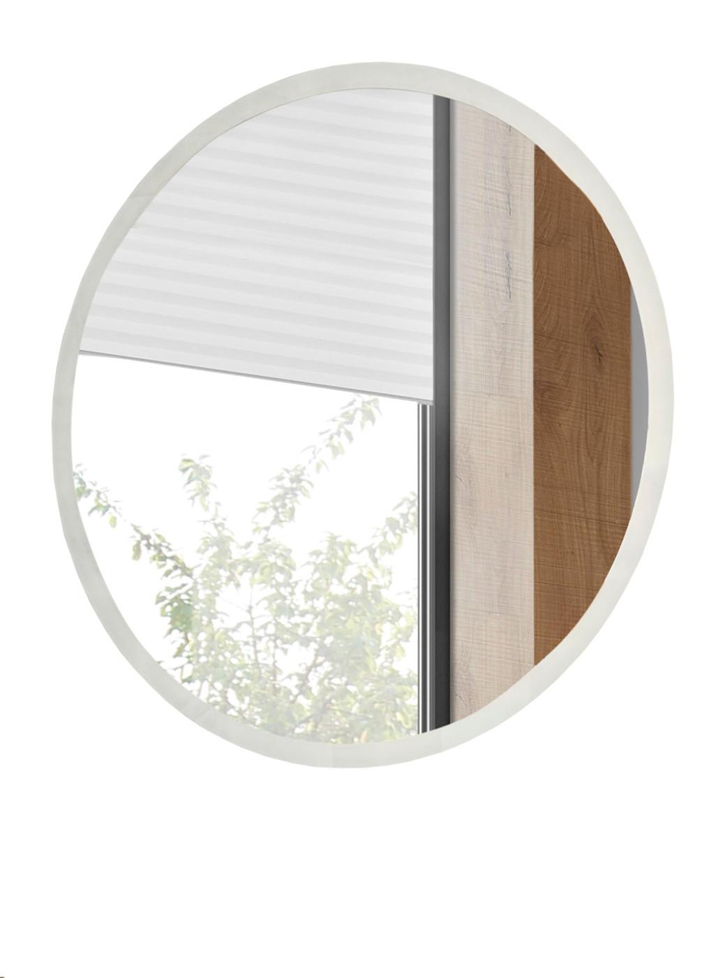 BADSPIEGEL 80 cm rund, Badezimmer Spiegel mit LED Beleuchtung und Touch-Funktion - Grau, Glas (80/80/3cm) - Furn.Design