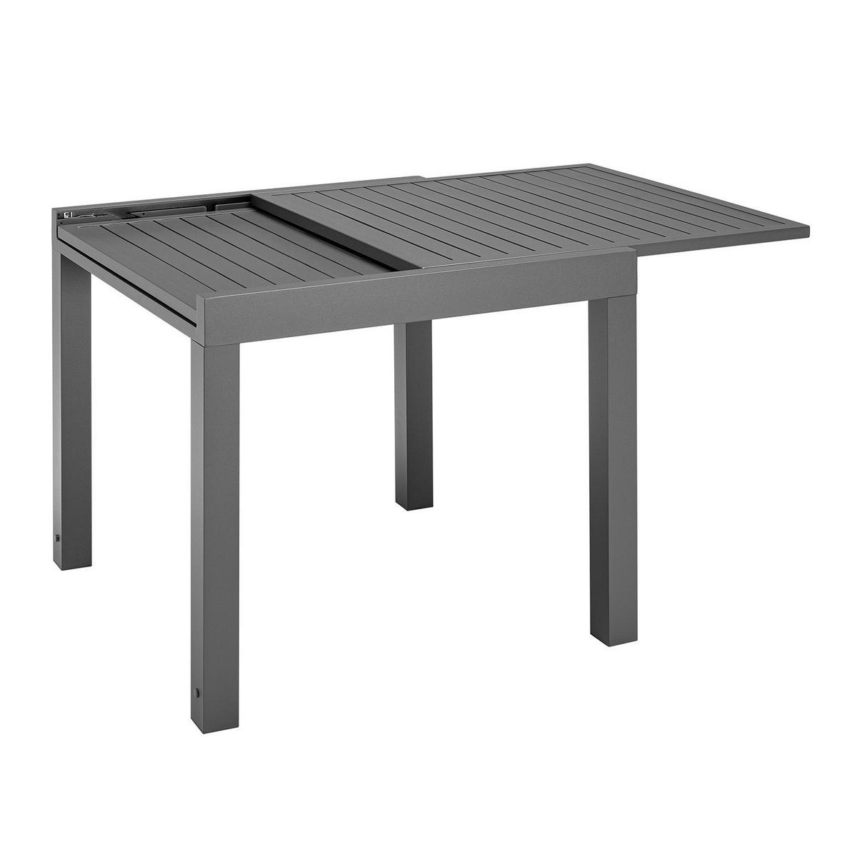 GARTENTISCH Laki grau 80x80x75 cm - Grau, Metall (80/80/75cm) - Juskys