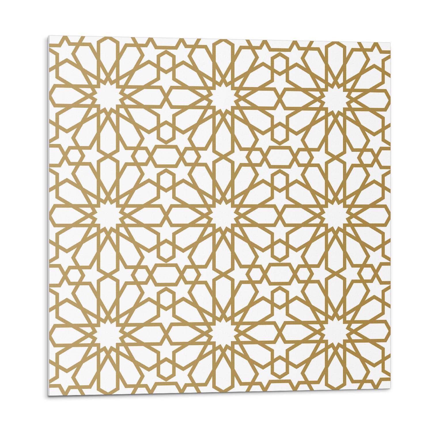 WANDPANEEL 4x 50x50 cm selbstklebend Zahira - Sandfarben, Kunststoff (50/1.6/50cm) - Wallfluent