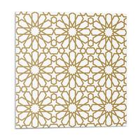 WANDPANEEL 4x 50x50 cm selbstklebend Zahira - Sandfarben, Kunststoff (50/1.6/50cm) - Wallfluent