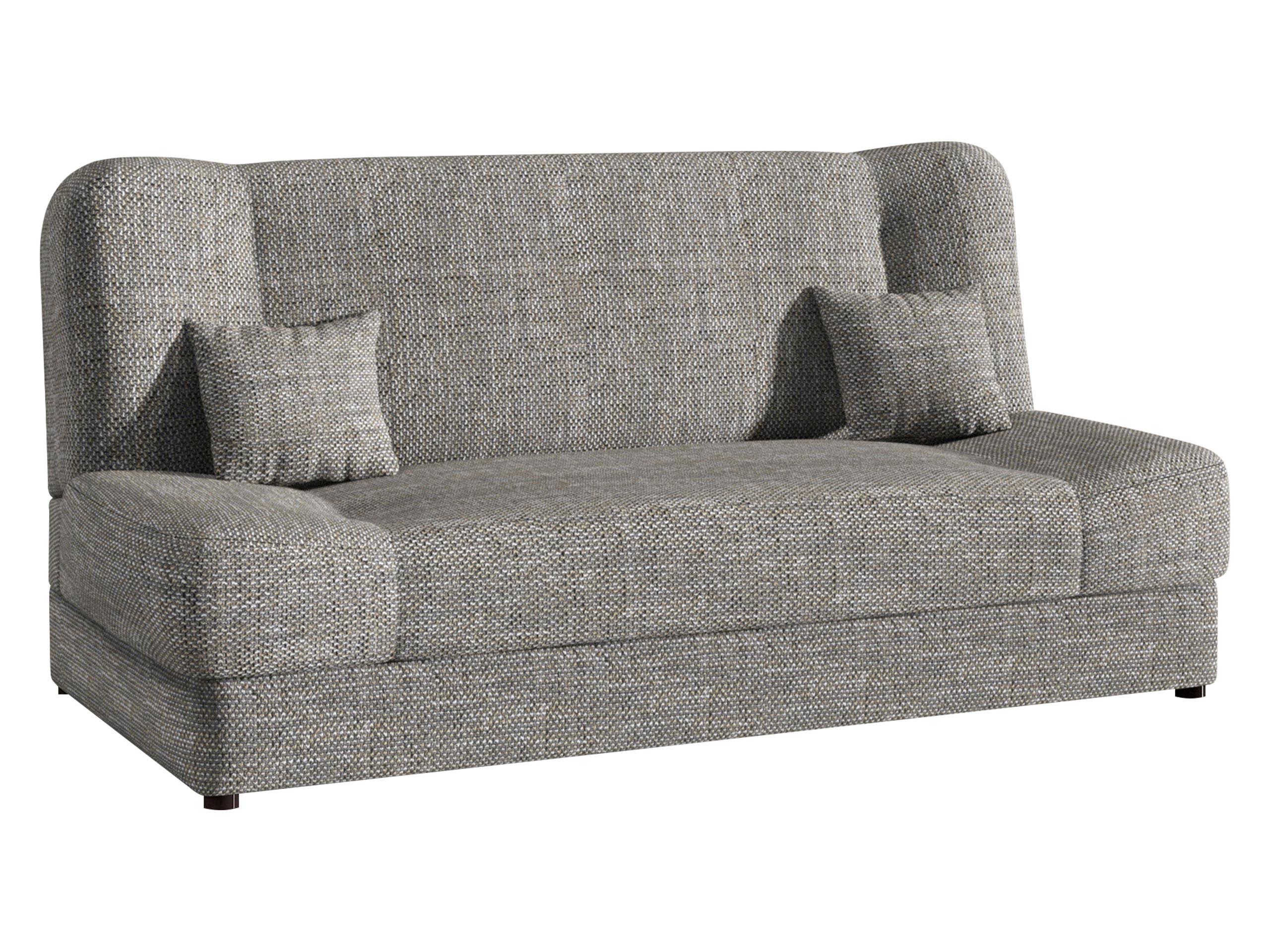 SCHLAFSOFA Jonas - Hellgrau, Holz/Textil (195/86/87cm)